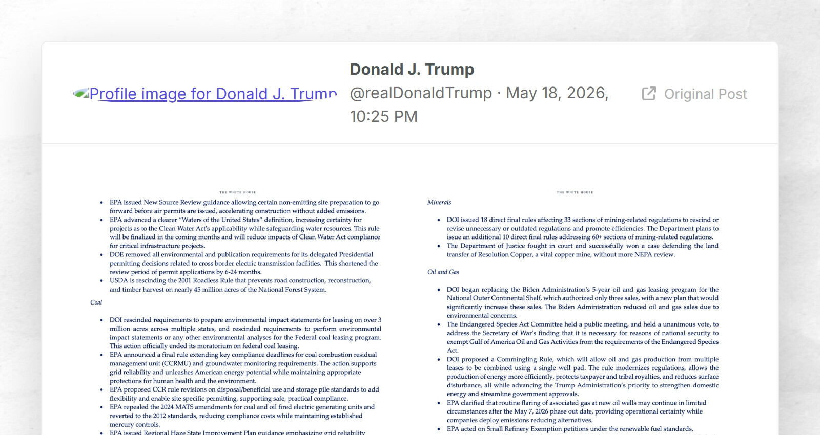 Donald J. Trump: "RT: https://truthsocial.com/users/realDonaldTrump ...